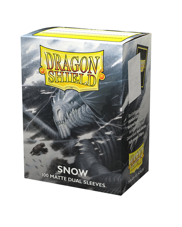 Matte Dual Standard Sleeves (Snow) | Dragon Shield