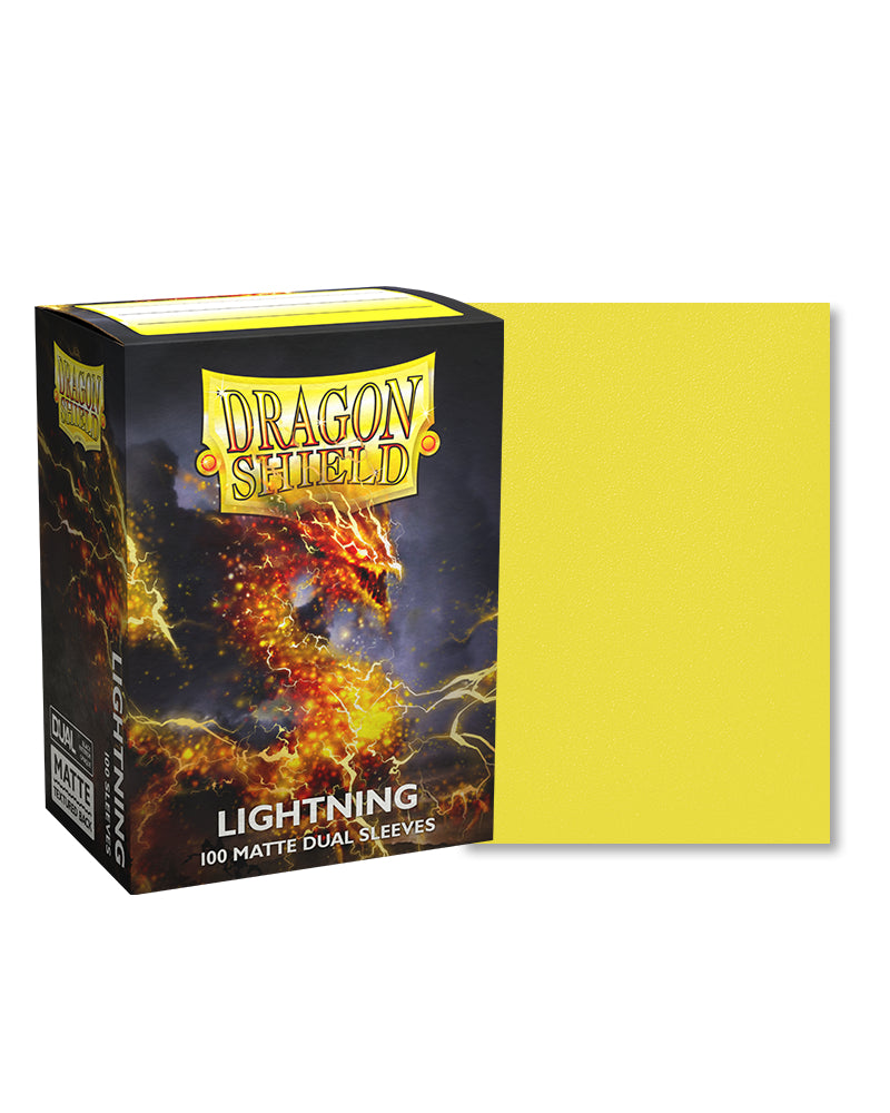 Matte Dual Standard Sleeves (Lightning) | Dragon Shield