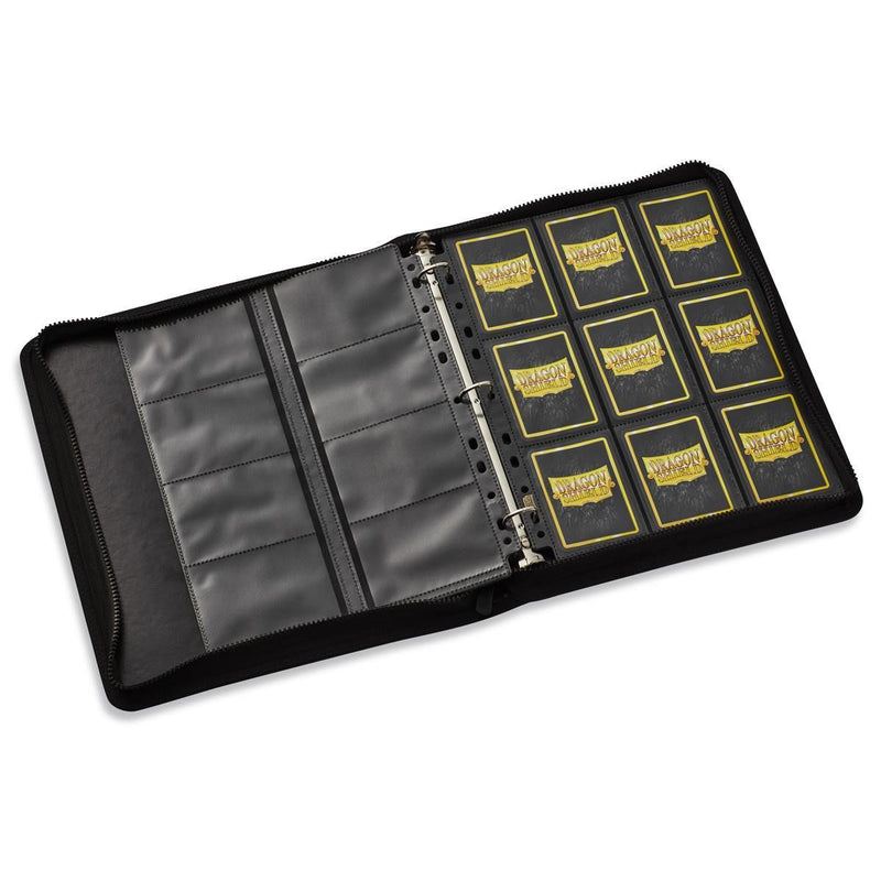 Card Codex Zipster Binder Regular (Black) | Dragon Shield