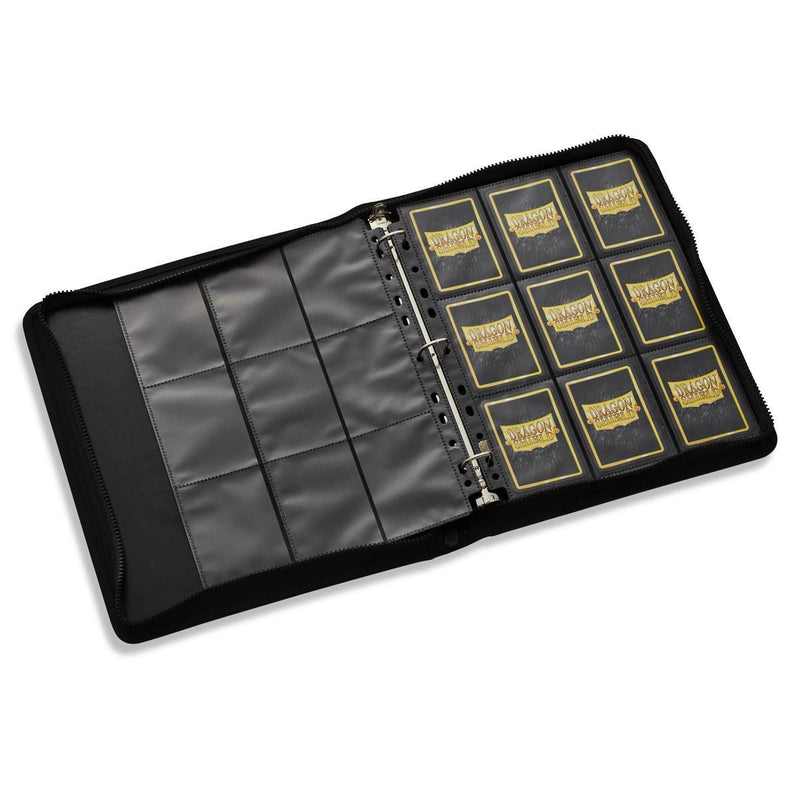 Card Codex Zipster Binder Regular (Black) | Dragon Shield