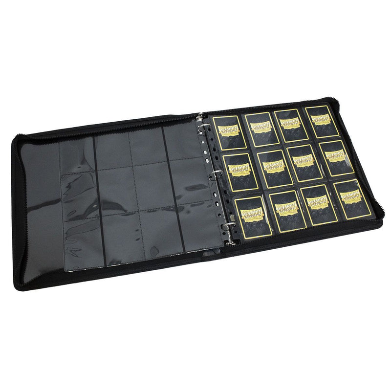 Card Codex Zipster Binder XL (Black) | Dragon Shield