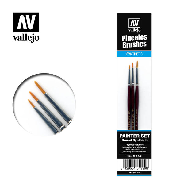 Pinceles Brushes: Painter Set (Round Synthetic)