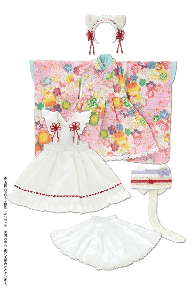 PNS Nekomimi Japanese Clothing Maid Set III (Pink) | PureNeemo Accessory