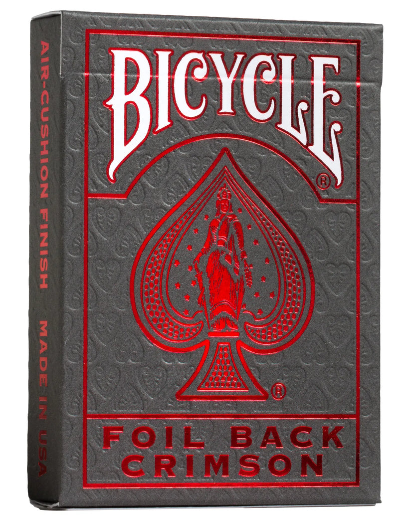 Bicycle MetalLuxe Crimson Foil Back Playing Cards