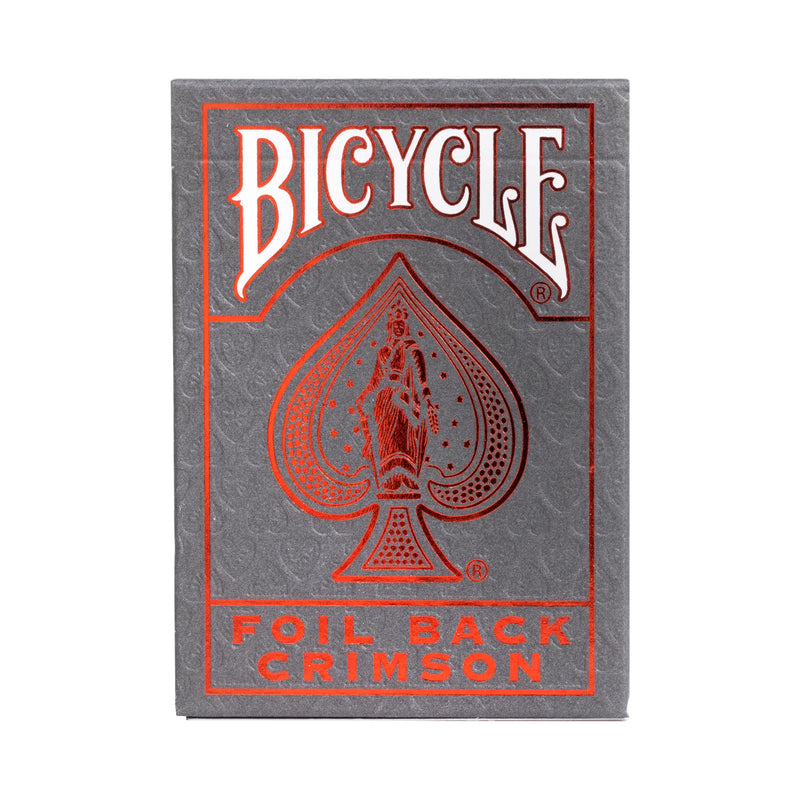 Bicycle MetalLuxe Crimson Foil Back Playing Cards