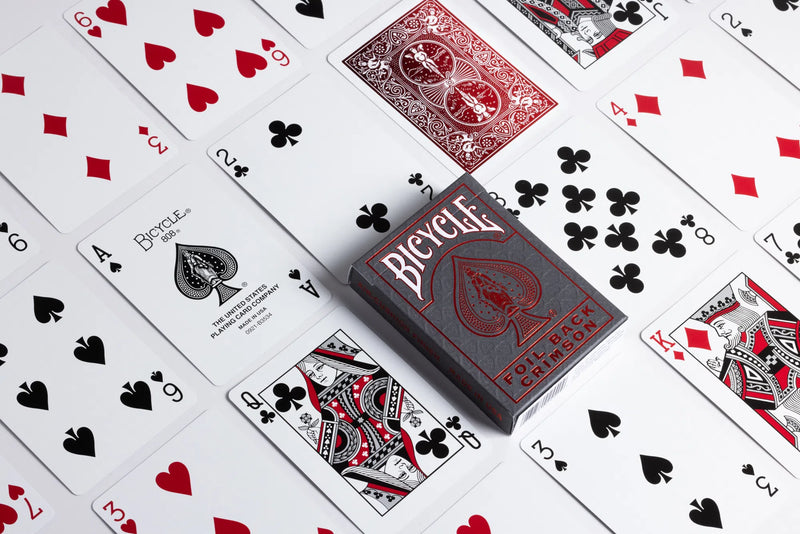 Bicycle MetalLuxe Crimson Foil Back Playing Cards