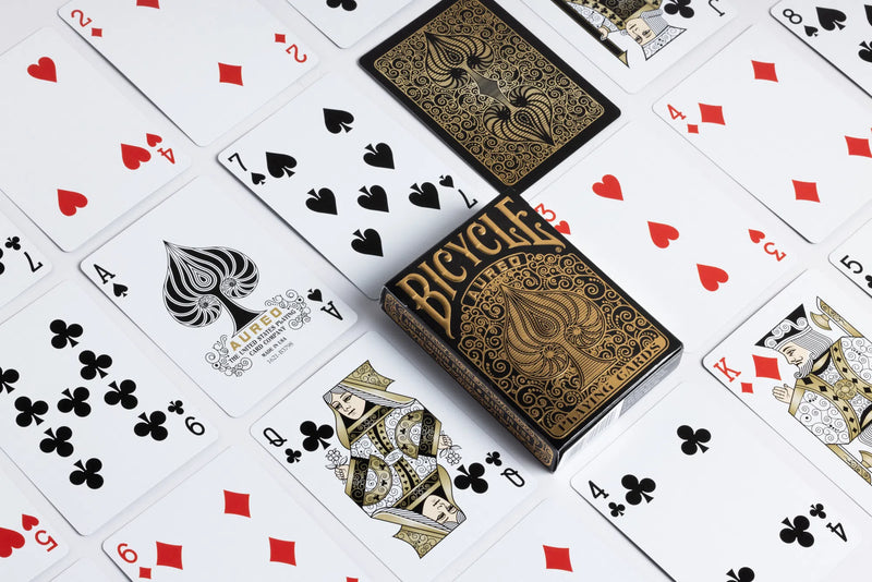 Bicycle Aureo Black Playing Cards