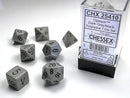 Opaque Grey/Black Polyhedral 7-Die Set | Chessex