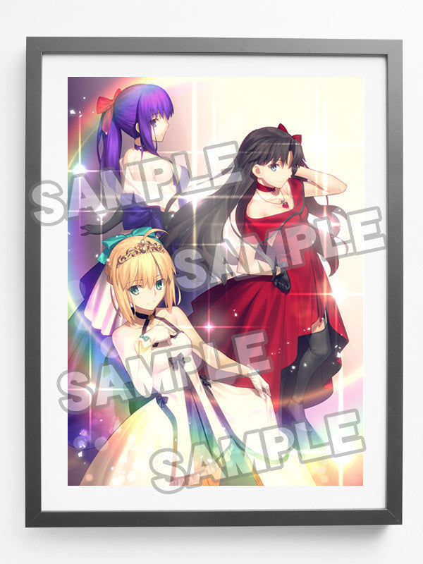 Saber, Rin Tohsaka and Sakura Matou ~15th Celebration Dress Ver.~ Premium Box | 1/7 Scale Figure