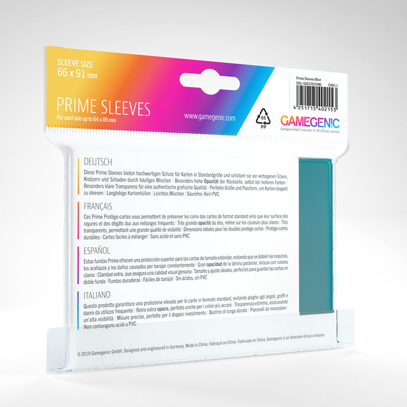 Standard Prime Sleeves (Blue) | Gamegenic