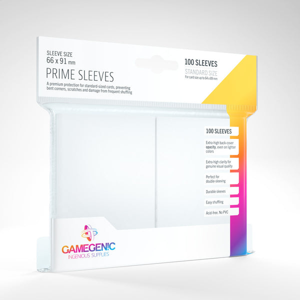 Standard Prime Sleeves (White) | Gamegenic