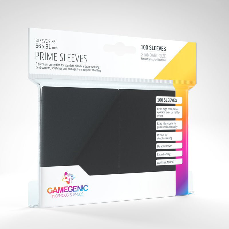 Standard Prime Sleeves (Black) | Gamegenic