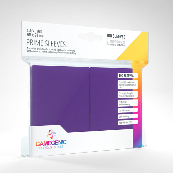 Standard Prime Sleeves (Purple) | Gamegenic