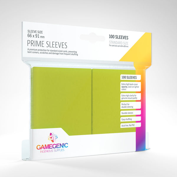 Standard Prime Sleeves (Lime) | Gamegenic