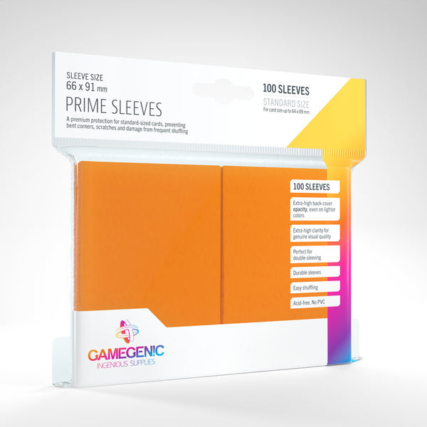 Standard Prime Sleeves (Orange) | Gamegenic