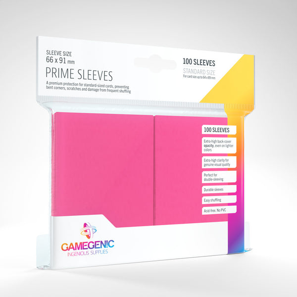 Standard Prime Sleeves (Pink) | Gamegenic