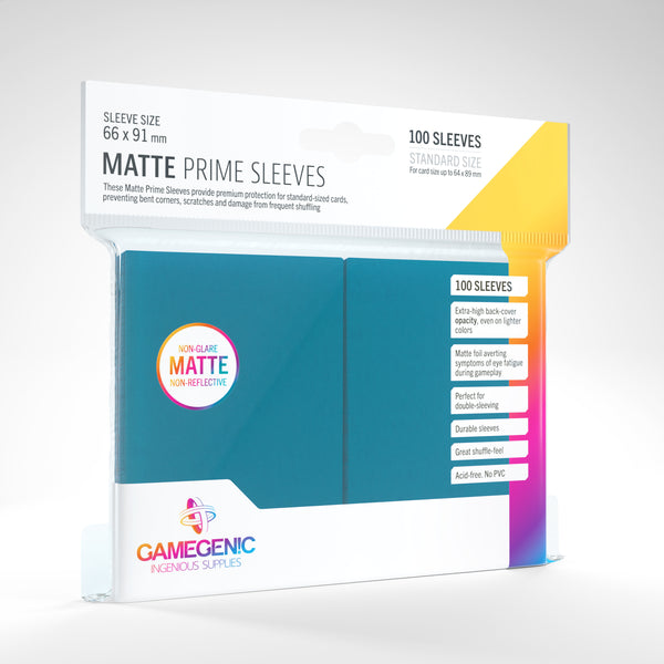 Standard Matte Prime Sleeves (Blue) | Gamegenic