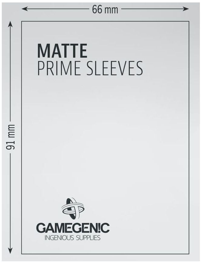 Standard Matte Prime Sleeves (White) | Gamegenic