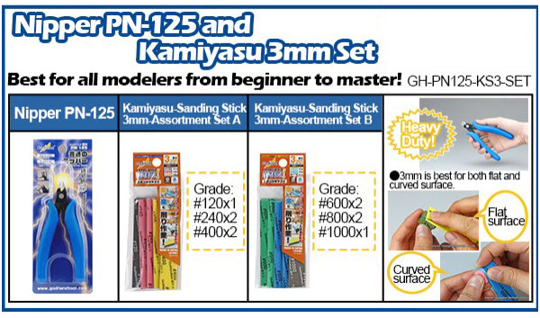 PN-125 Nipper & Kamiyasu 3mm Set | GodHand