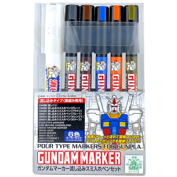 GMS122 Gundam Marker Set: Extra Thin Liner Set