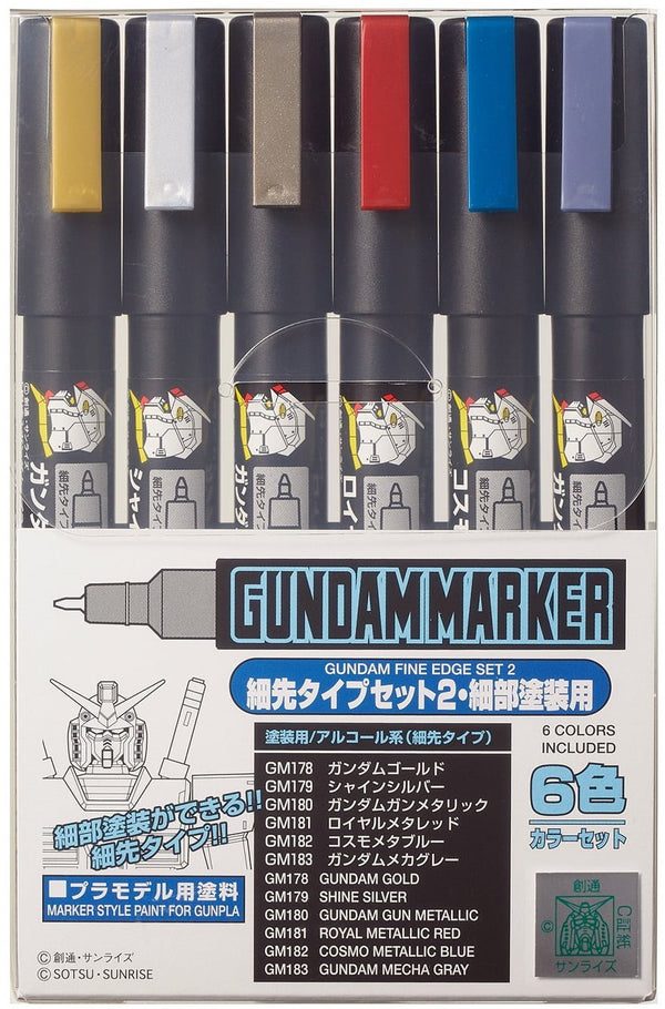 GMS126 Gundam Marker Set: Fine Edge Set 2