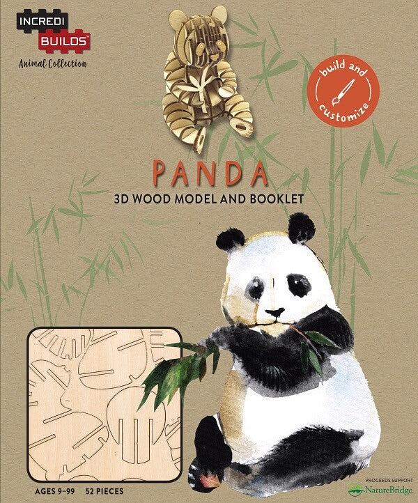 Panda: 3D Wood Model | IncrediBuilds Animal Collection