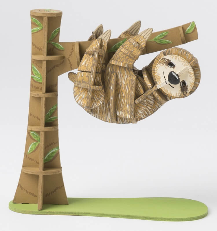 Sloth: 3D Wood Model | IncrediBuilds Animal Collection