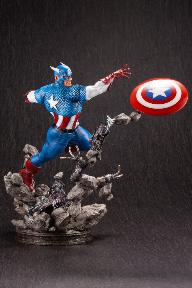 Captain America Marvel Avengers Fine Art Statue