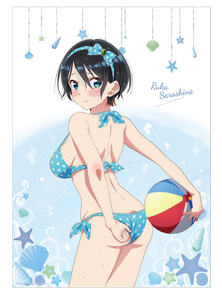 Ruka Sarashina (Swimsuit ver.) | A3 Clear Poster