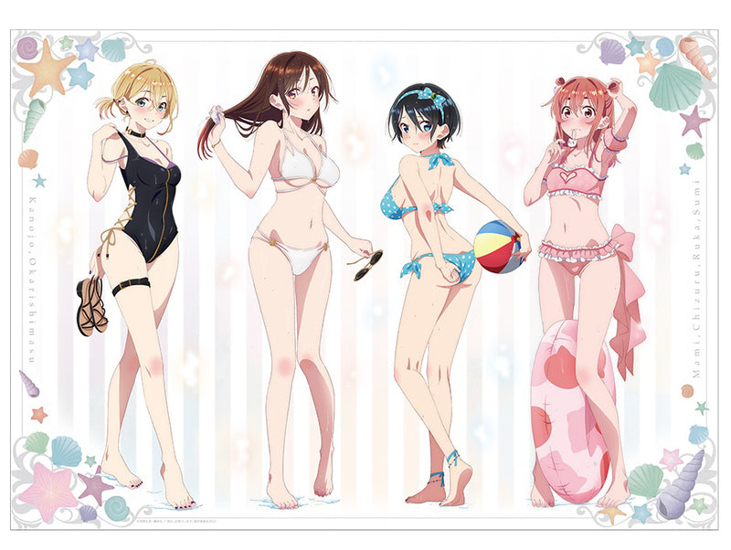 Rent-A-Girlfriend (Swimsuit ver.) | A3 Clear Poster