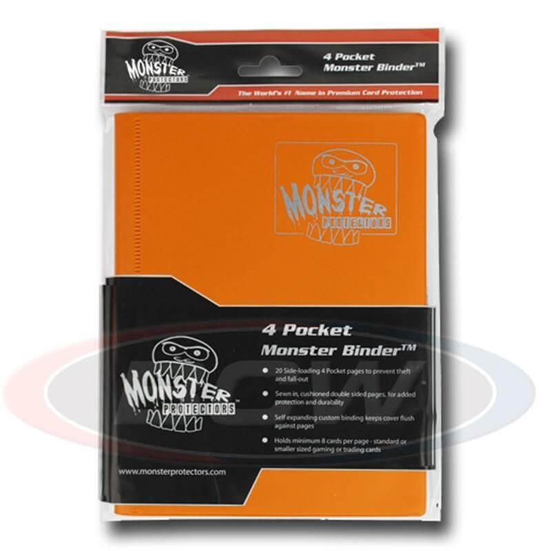 4-Pocket Monster Binder (Matte Orange)