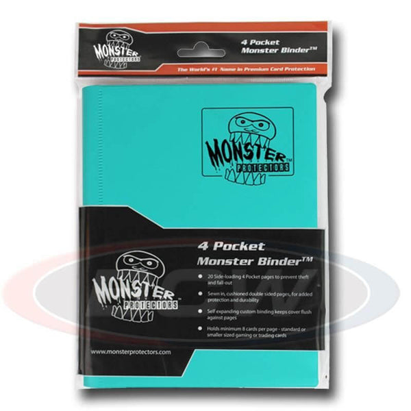 4-Pocket Monster Binder (Matte Teal)