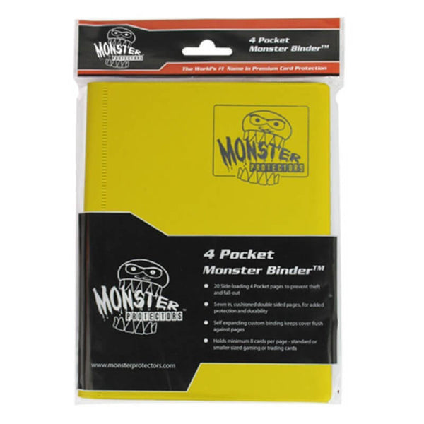 4-Pocket Monster Binder (Matte Yellow)