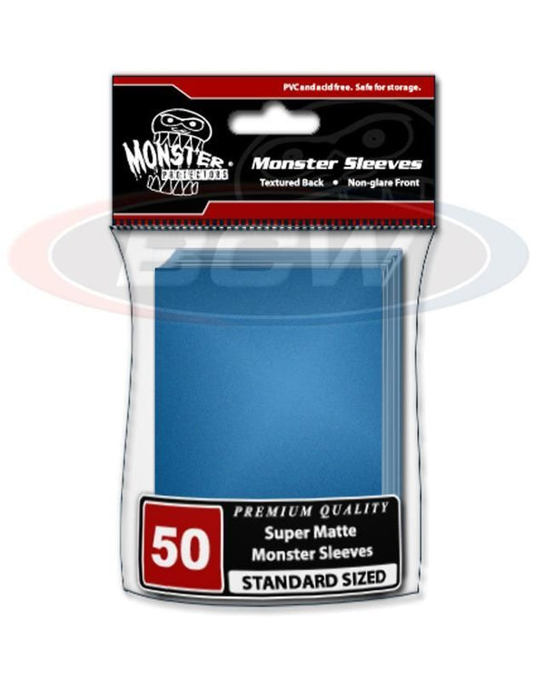 Standard Super Matte Monster Sleeves 50 (Blue)