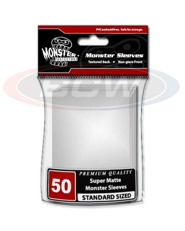 Standard Super Matte Monster Sleeves 50 (White)
