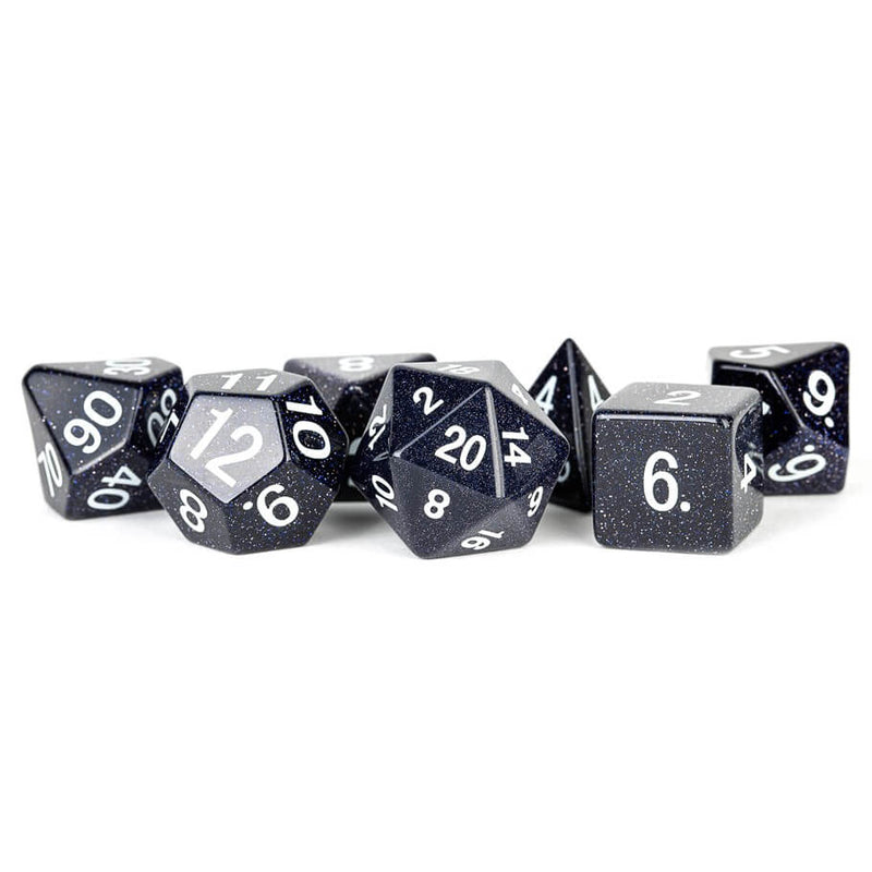 Gemstone Dice Set: Blue Sandstone