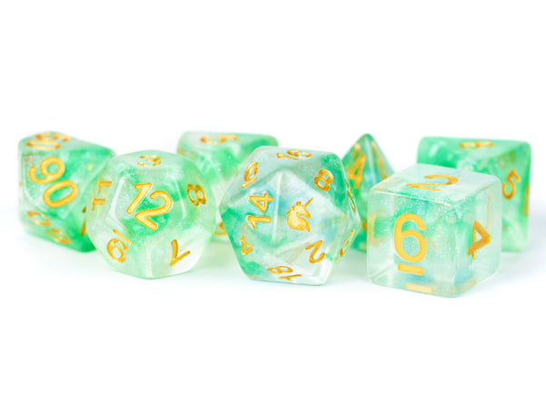 16mm Poly Dice Set Icy: Everglades