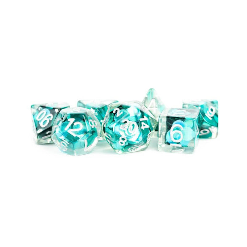 Resin Poly Dice Set: Mermaid