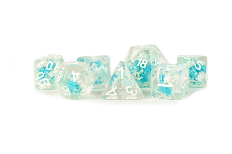 16mm Resin Poly Dice Set: Snowflake