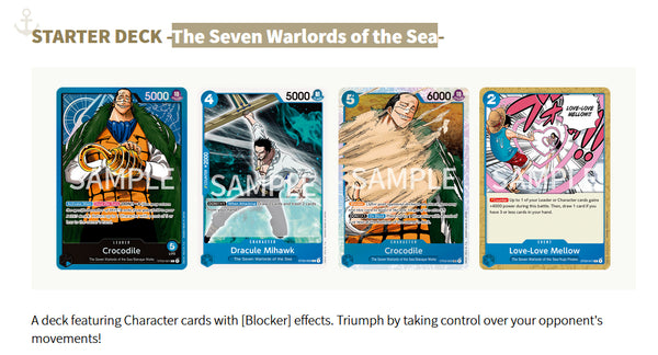 ST-03 The Seven Warlords of the Sea Starter Deck | One Piece TCG