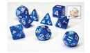 Pearl Blue Acrylic 7-Die Set | Sirius Dice