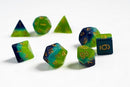 Green & Blue Translucent Dice Set | Sirius Dice