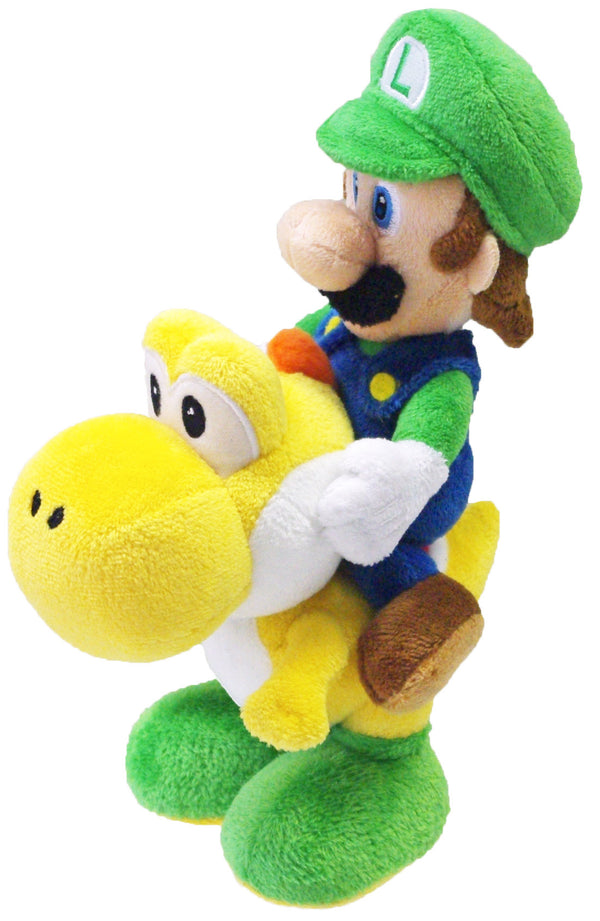 Super Mario Bros Plush Luigi Riding Yoshi 8'