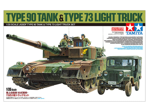 JGSDF Type 90 Tank & Type 73 Light Truck Set | 1/35 Military Minature