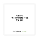 TableTopics To Go: Travel