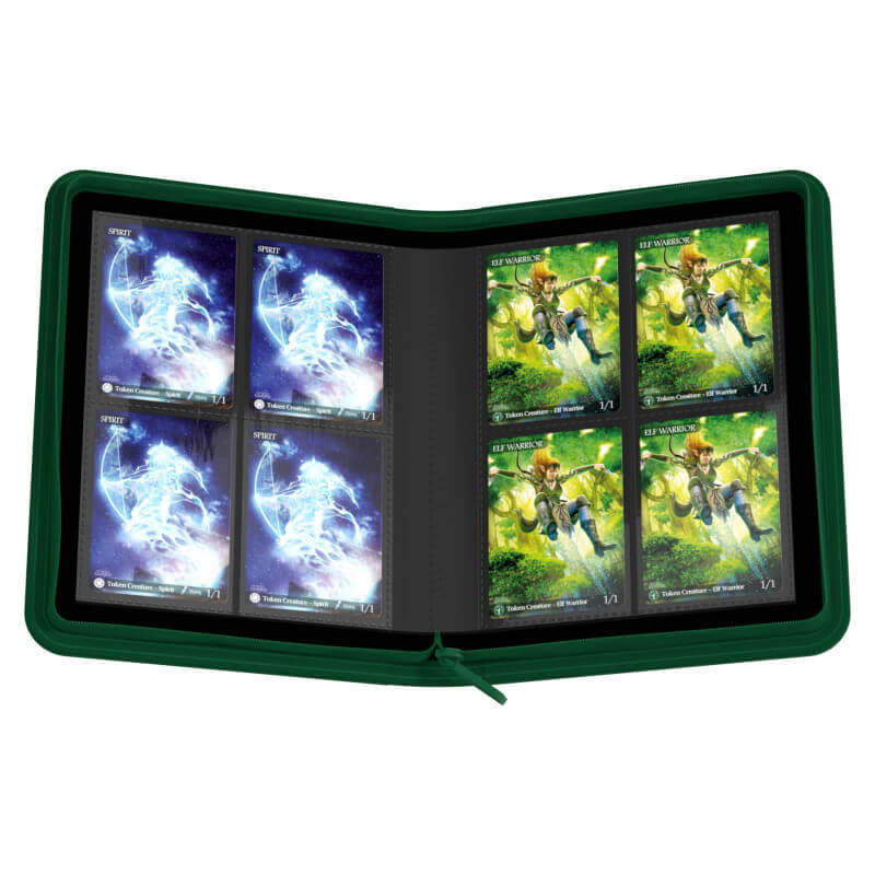 4-Pocket XenoSkin Zipfolio (Green) | Ultimate Guard