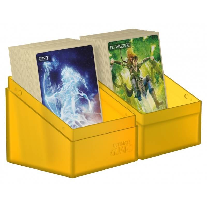 Boulder 100+ Deck Case (Amber) | Ultimate Guard