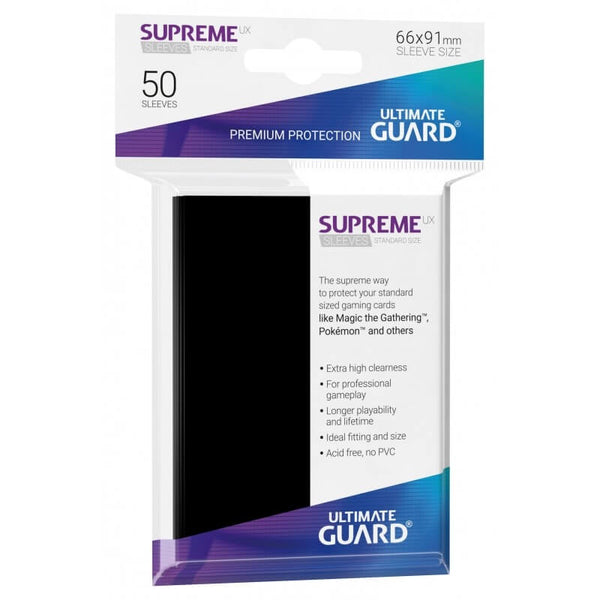 Supreme UX Sleeves Standard (Black) | Ultimate Guard