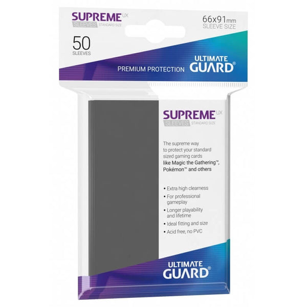 Supreme UX Sleeves Standard (Dark Gray) | Ultimate Guard