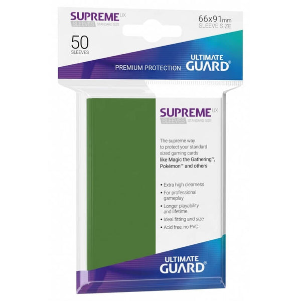 Supreme UX Sleeves Standard (Green) | Ultimate Guard
